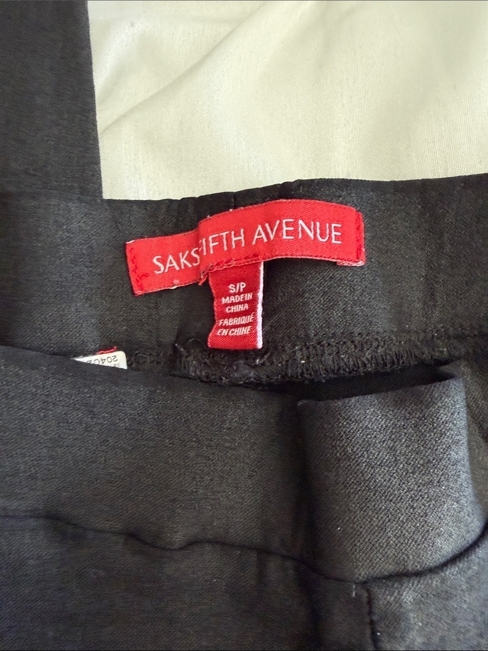 Saks Fifth Avenue Black Pants with Red Label - Picture 2 of 10